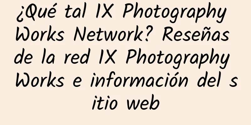 ¿Qué tal 1X Photography Works Network? Reseñas de la red 1X Photography Works e información del sitio web
