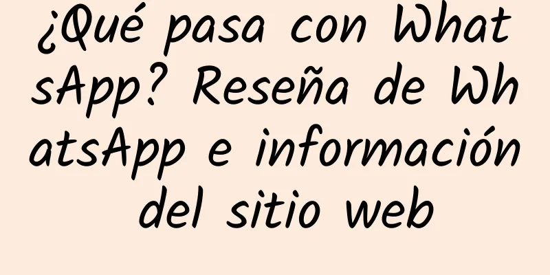¿Qué pasa con WhatsApp? Reseña de WhatsApp e información del sitio web