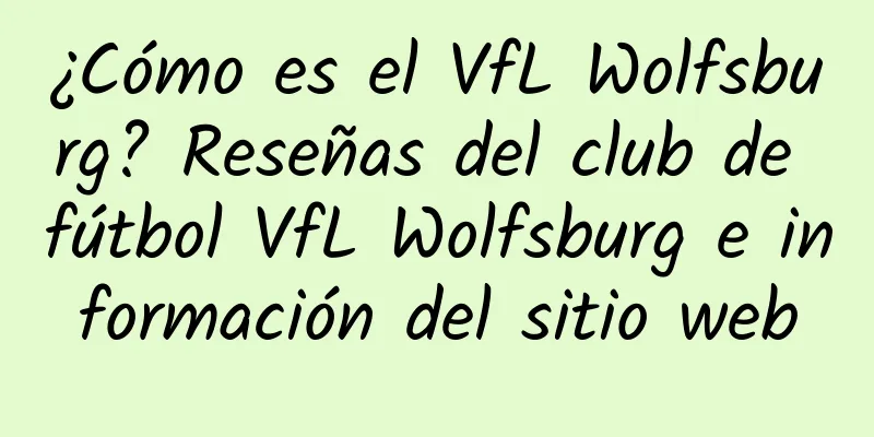 ¿Cómo es el VfL Wolfsburg? Reseñas del club de fútbol VfL Wolfsburg e información del sitio web