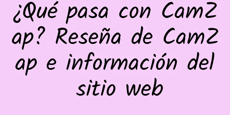 ¿Qué pasa con CamZap? Reseña de CamZap e información del sitio web