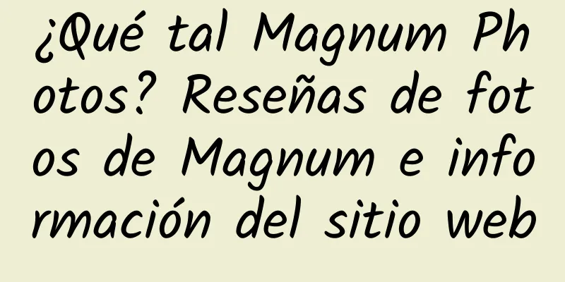¿Qué tal Magnum Photos? Reseñas de fotos de Magnum e información del sitio web