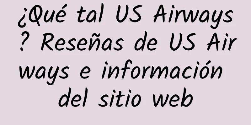 ¿Qué tal US Airways? Reseñas de US Airways e información del sitio web