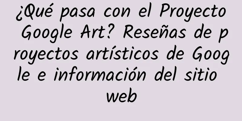 ¿Qué pasa con el Proyecto Google Art? Reseñas de proyectos artísticos de Google e información del sitio web