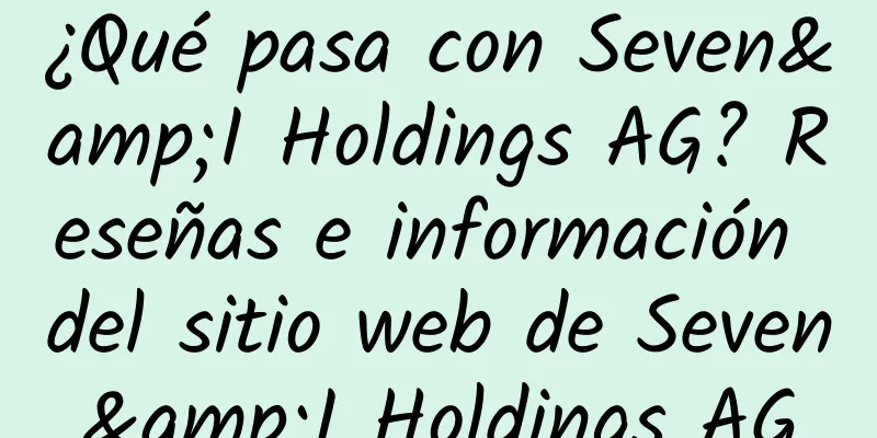 ¿Qué pasa con Seven&I Holdings AG? Reseñas e información del sitio web de Seven&I Holdings AG