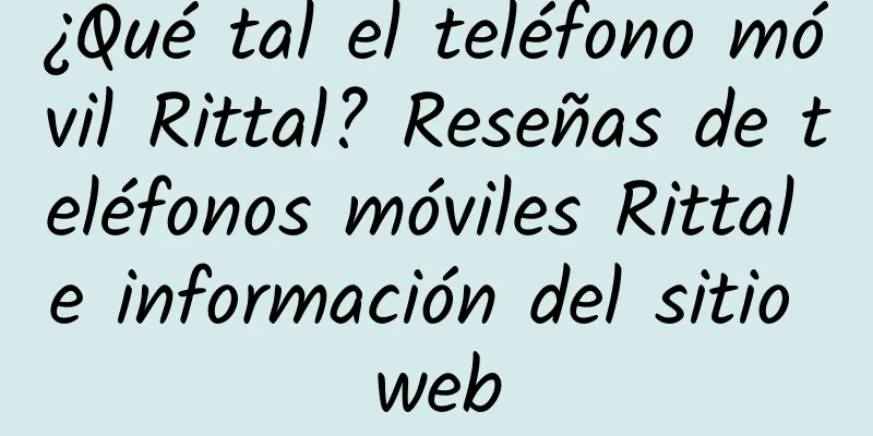 ¿Qué tal el teléfono móvil Rittal? Reseñas de teléfonos móviles Rittal e información del sitio web