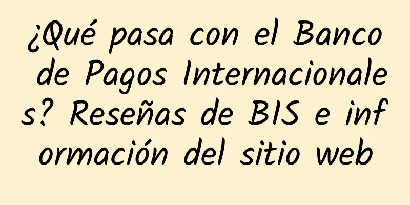 ¿Qué pasa con el Banco de Pagos Internacionales? Reseñas de BIS e información del sitio web