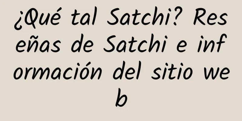 ¿Qué tal Satchi? Reseñas de Satchi e información del sitio web
