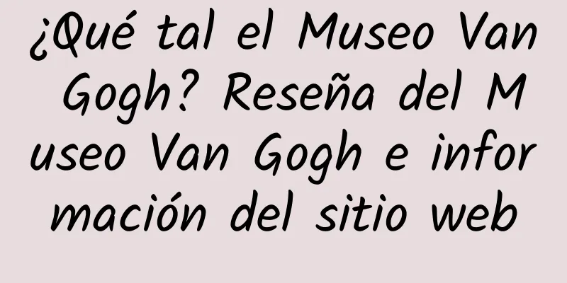 ¿Qué tal el Museo Van Gogh? Reseña del Museo Van Gogh e información del sitio web