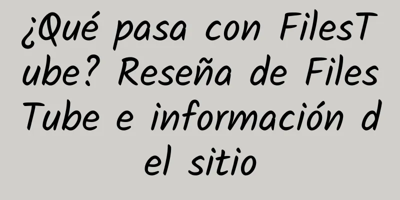 ¿Qué pasa con FilesTube? Reseña de FilesTube e información del sitio