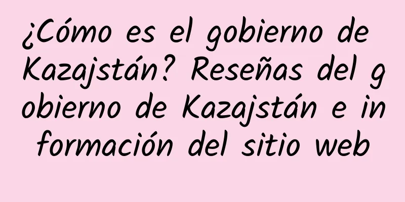 ¿Cómo es el gobierno de Kazajstán? Reseñas del gobierno de Kazajstán e información del sitio web