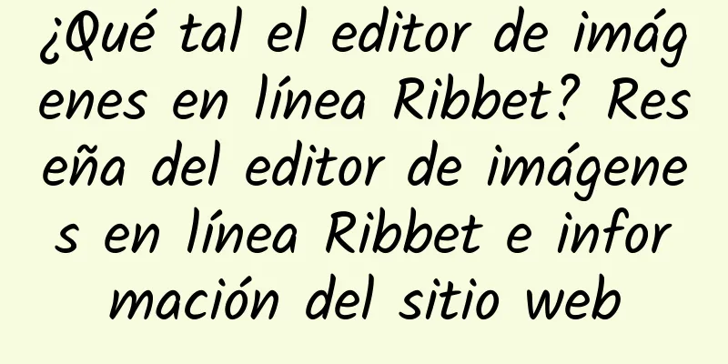 ¿Qué tal el editor de imágenes en línea Ribbet? Reseña del editor de imágenes en línea Ribbet e información del sitio web