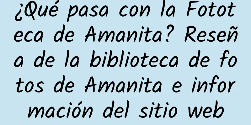 ¿Qué pasa con la Fototeca de Amanita? Reseña de la biblioteca de fotos de Amanita e información del sitio web