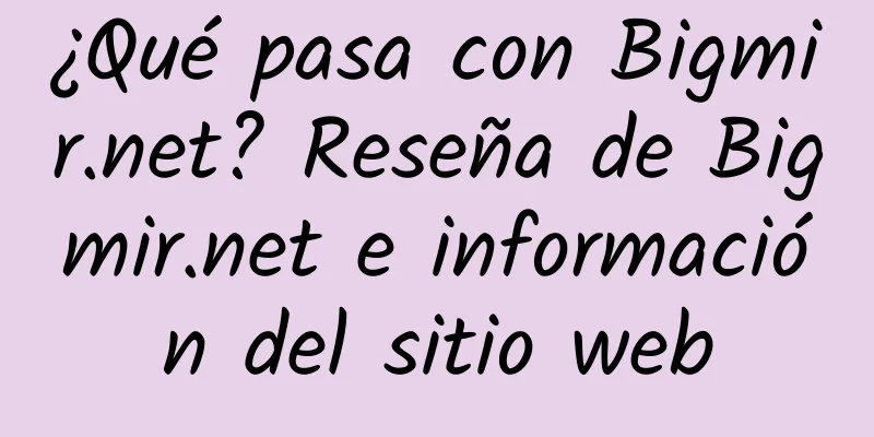 ¿Qué pasa con Bigmir.net? Reseña de Bigmir.net e información del sitio web
