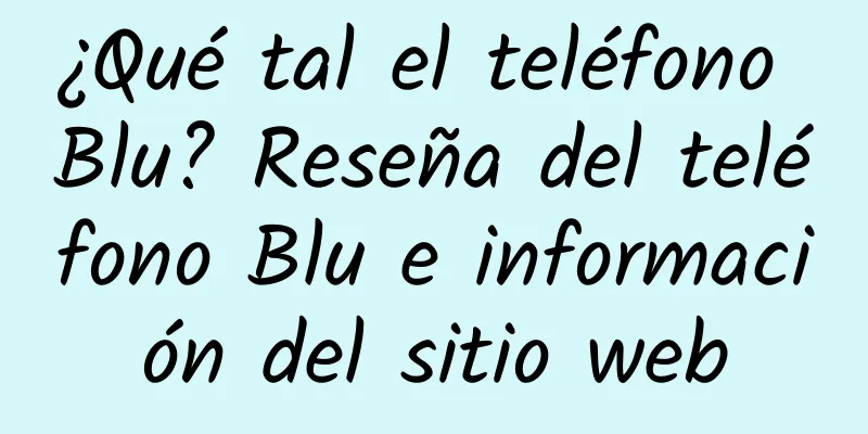 ¿Qué tal el teléfono Blu? Reseña del teléfono Blu e información del sitio web
