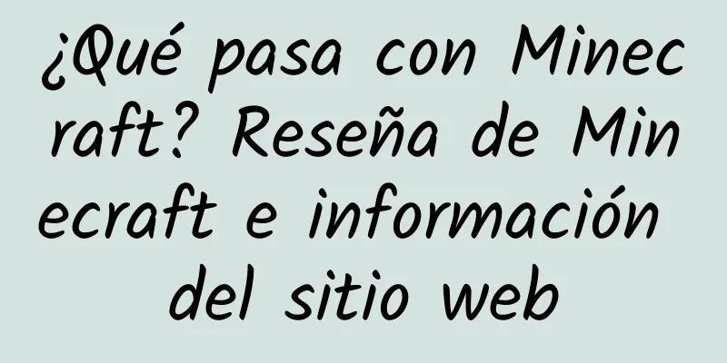 ¿Qué pasa con Minecraft? Reseña de Minecraft e información del sitio web