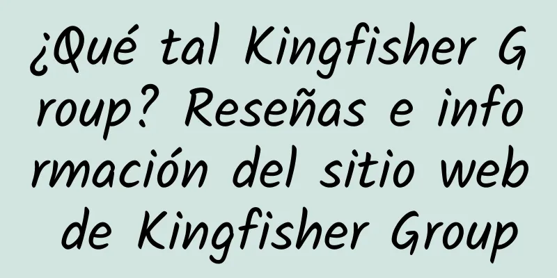 ¿Qué tal Kingfisher Group? Reseñas e información del sitio web de Kingfisher Group