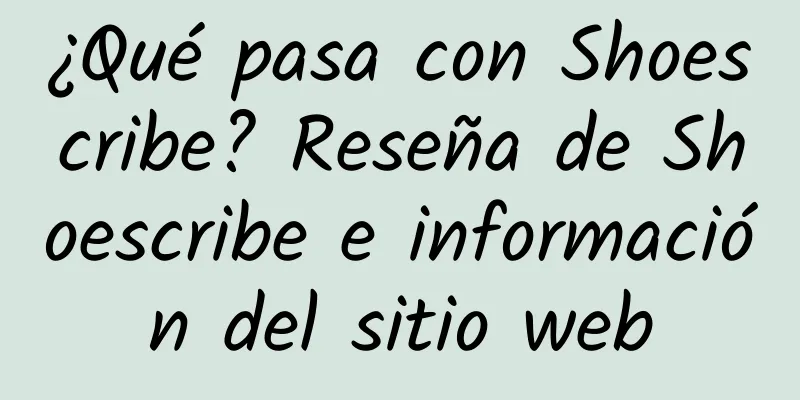 ¿Qué pasa con Shoescribe? Reseña de Shoescribe e información del sitio web