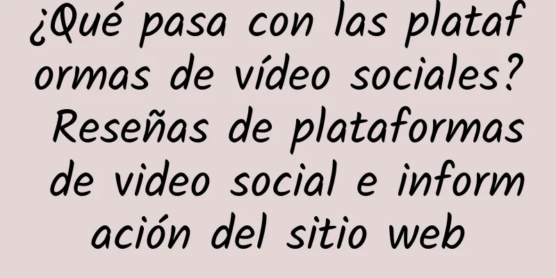 ¿Qué pasa con las plataformas de vídeo sociales? Reseñas de plataformas de video social e información del sitio web