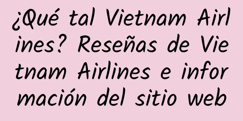 ¿Qué tal Vietnam Airlines? Reseñas de Vietnam Airlines e información del sitio web