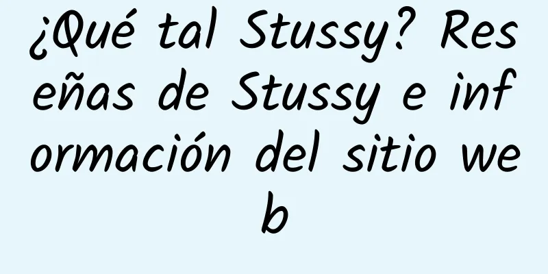 ¿Qué tal Stussy? Reseñas de Stussy e información del sitio web