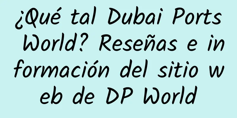 ¿Qué tal Dubai Ports World? Reseñas e información del sitio web de DP World