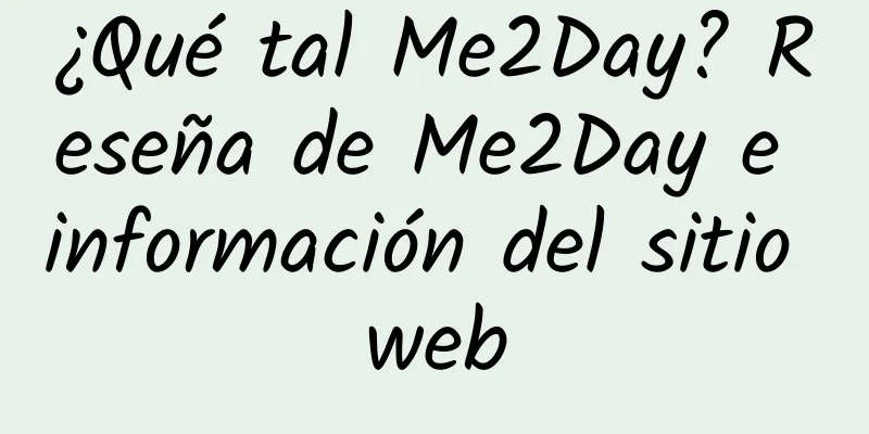 ¿Qué tal Me2Day? Reseña de Me2Day e información del sitio web