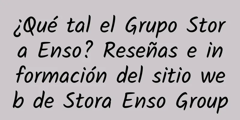 ¿Qué tal el Grupo Stora Enso? Reseñas e información del sitio web de Stora Enso Group