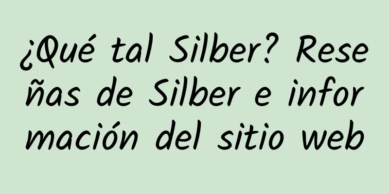 ¿Qué tal Silber? Reseñas de Silber e información del sitio web