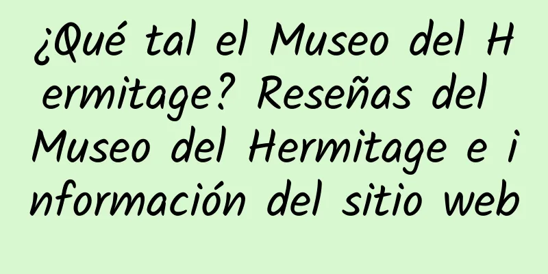 ¿Qué tal el Museo del Hermitage? Reseñas del Museo del Hermitage e información del sitio web