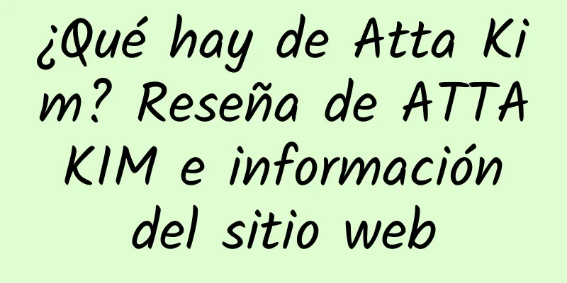 ¿Qué hay de Atta Kim? Reseña de ATTA KIM e información del sitio web