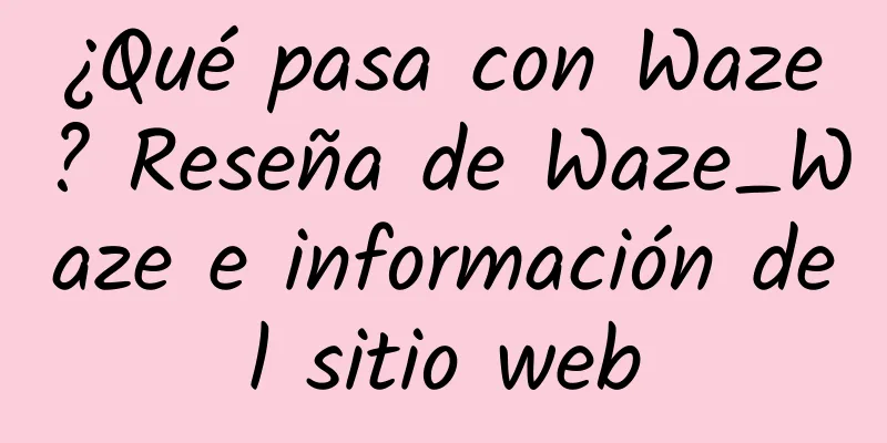 ¿Qué pasa con Waze? Reseña de Waze_Waze e información del sitio web