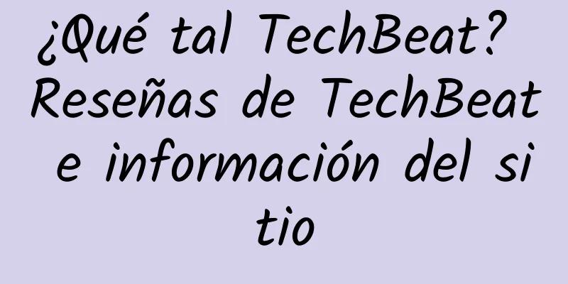 ¿Qué tal TechBeat? Reseñas de TechBeat e información del sitio