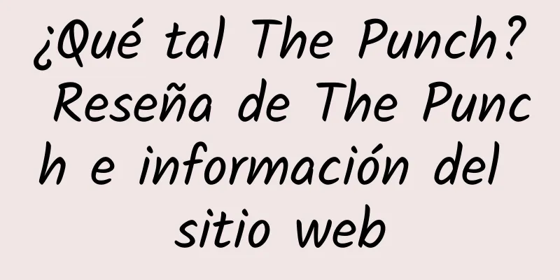 ¿Qué tal The Punch? Reseña de The Punch e información del sitio web