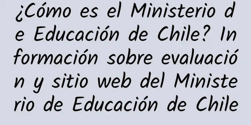 ¿Cómo es el Ministerio de Educación de Chile? Información sobre evaluación y sitio web del Ministerio de Educación de Chile