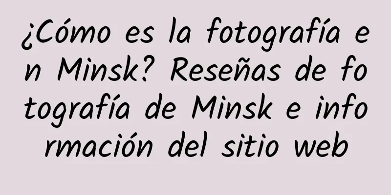 ¿Cómo es la fotografía en Minsk? Reseñas de fotografía de Minsk e información del sitio web