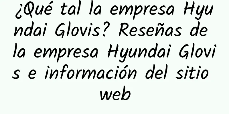 ¿Qué tal la empresa Hyundai Glovis? Reseñas de la empresa Hyundai Glovis e información del sitio web