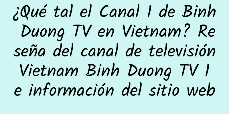 ¿Qué tal el Canal 1 de Binh Duong TV en Vietnam? Reseña del canal de televisión Vietnam Binh Duong TV 1 e información del sitio web