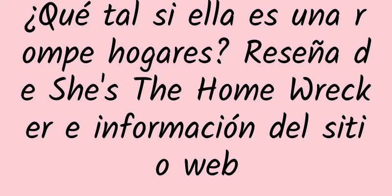 ¿Qué tal si ella es una rompe hogares? Reseña de She's The Home Wrecker e información del sitio web
