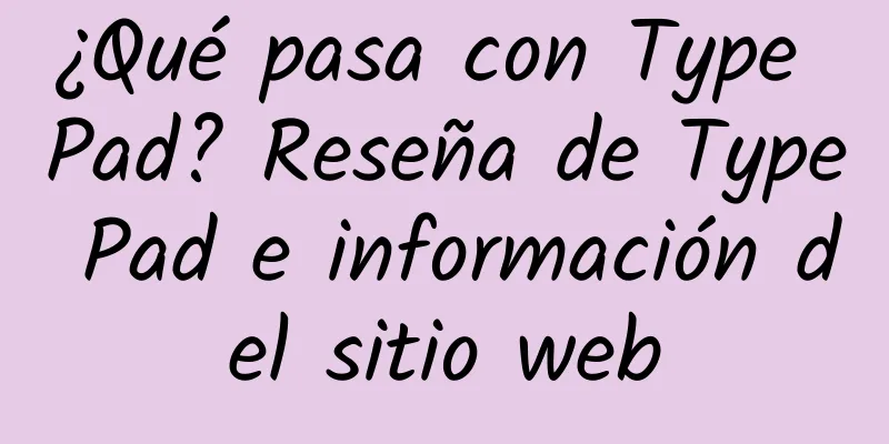 ¿Qué pasa con Type Pad? Reseña de Type Pad e información del sitio web