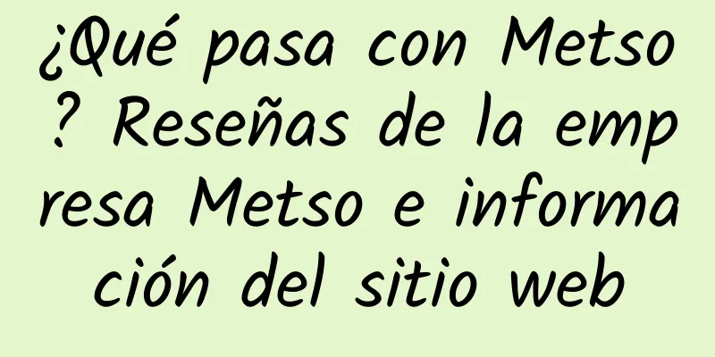 ¿Qué pasa con Metso? Reseñas de la empresa Metso e información del sitio web