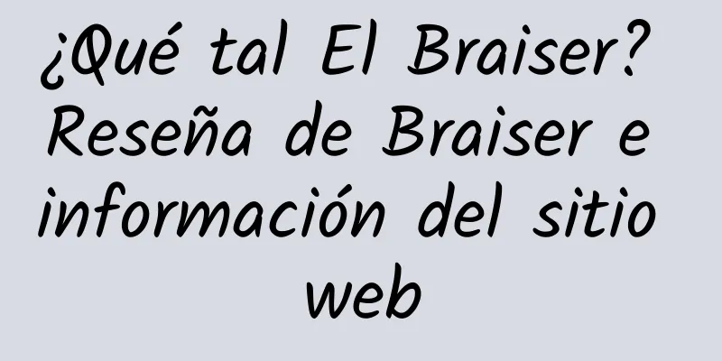 ¿Qué tal El Braiser? Reseña de Braiser e información del sitio web
