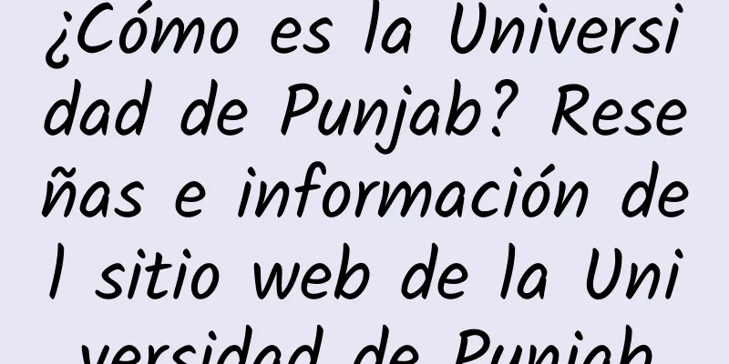 ¿Cómo es la Universidad de Punjab? Reseñas e información del sitio web de la Universidad de Punjab