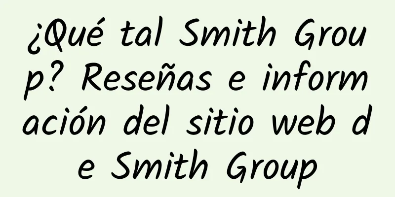 ¿Qué tal Smith Group? Reseñas e información del sitio web de Smith Group