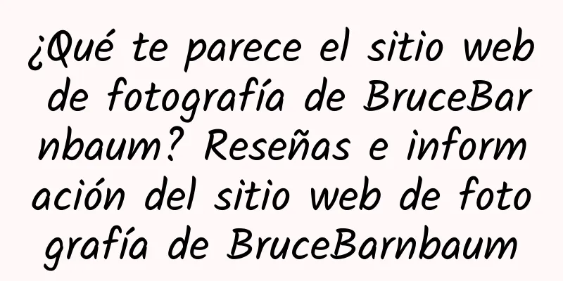 ¿Qué te parece el sitio web de fotografía de BruceBarnbaum? Reseñas e información del sitio web de fotografía de BruceBarnbaum
