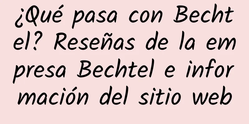 ¿Qué pasa con Bechtel? Reseñas de la empresa Bechtel e información del sitio web