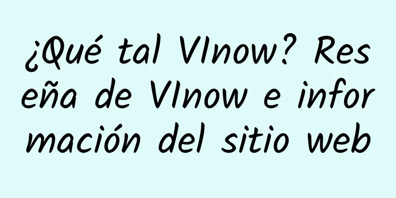 ¿Qué tal VInow? Reseña de VInow e información del sitio web