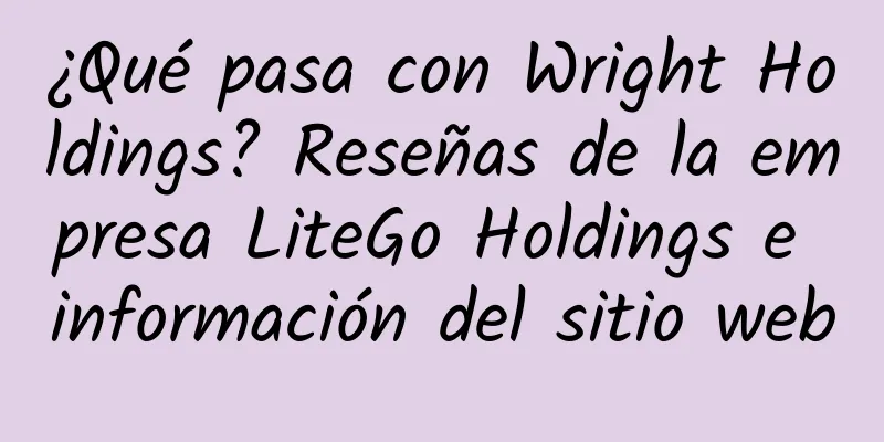 ¿Qué pasa con Wright Holdings? Reseñas de la empresa LiteGo Holdings e información del sitio web