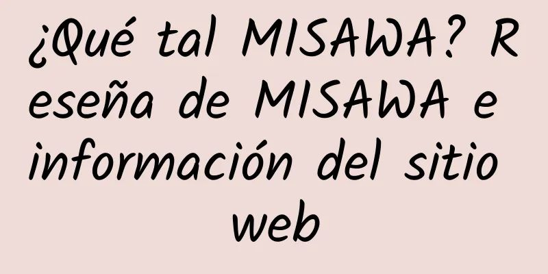 ¿Qué tal MISAWA? Reseña de MISAWA e información del sitio web