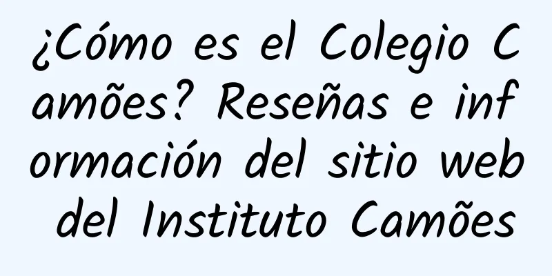 ¿Cómo es el Colegio Camões? Reseñas e información del sitio web del Instituto Camões