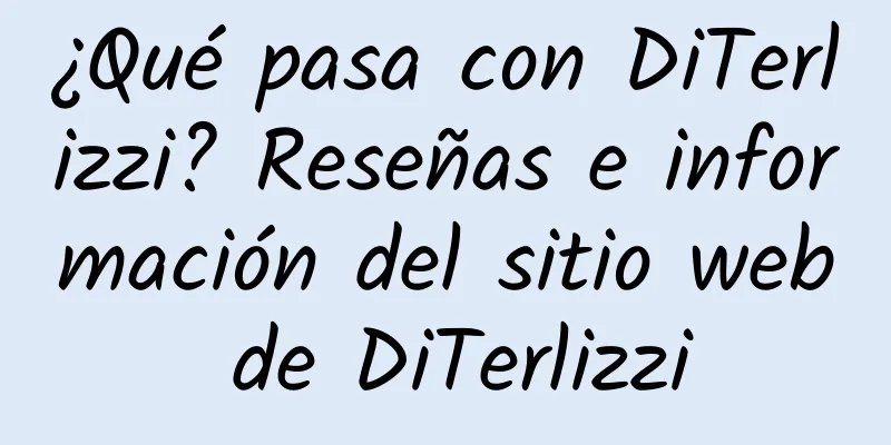 ¿Qué pasa con DiTerlizzi? Reseñas e información del sitio web de DiTerlizzi